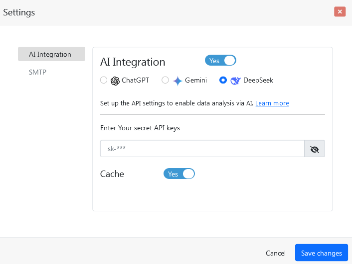 DeepSeek Dashboard Step-2