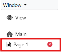 Drill-through step 8: Click Page to begin configuring your primary chart.